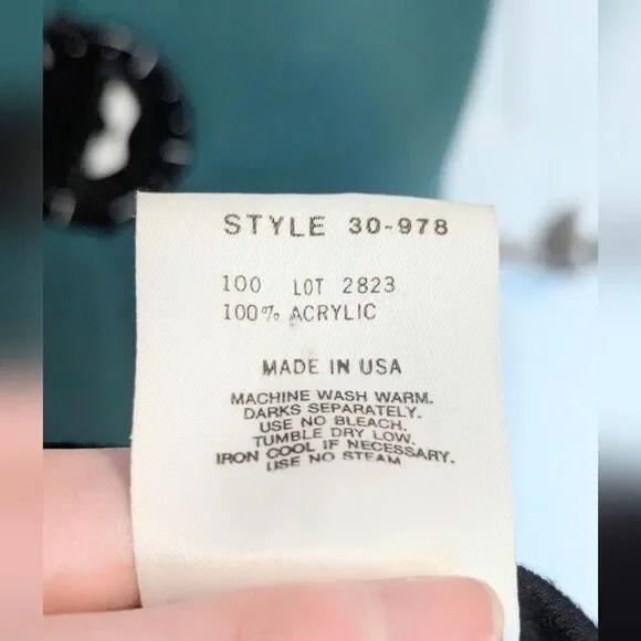 Vintage Byer Too! Juniors sz 5 dress black witchy cowl neck 3/4 sleeve witchy - Picture 4 of 4